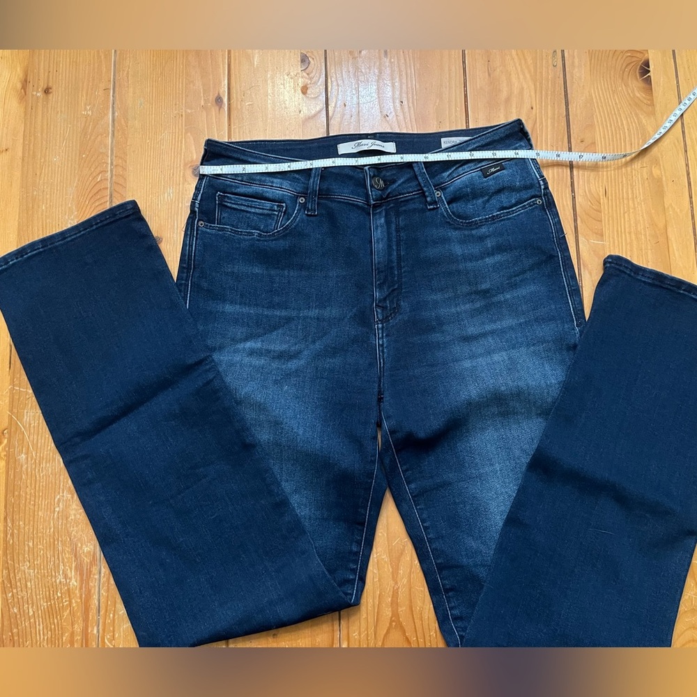 MAVI “Kendra” High Rise Straight Leg Stretch Denim 28